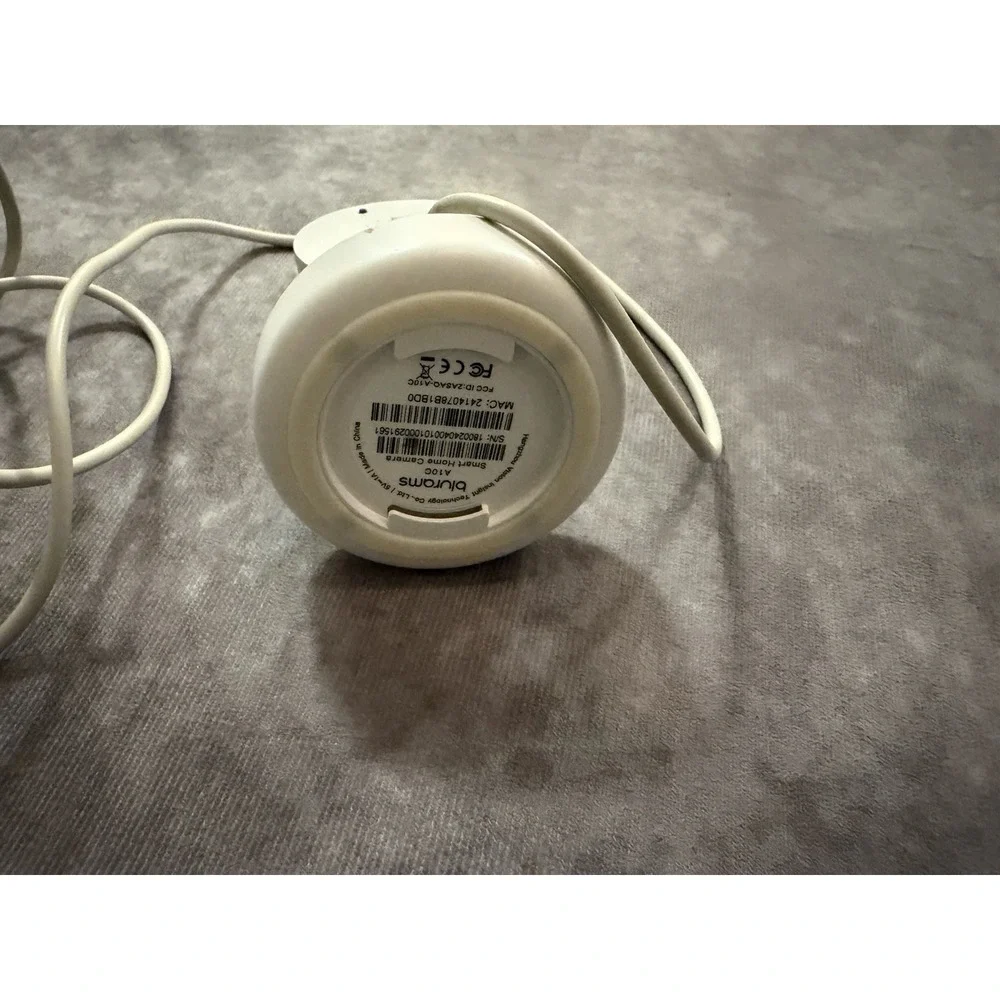 Blurams A10C 2K Indoor Wired Wi‑Fi IP Surveillance Camera, Alexa, White